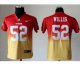 nike youth nfl san francisco 49ers #52 patrick willis red-yellow