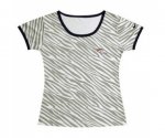 nike Denver Broncos Chest embroidered logo women Zebra stripes T