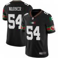 Football San Francisco 49ers # 54 Fred Warner Black White Custom Mexican Jersey