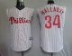 Baseball Jerseys philadephia phillis #34 halladay white[red stri