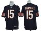 nike nfl chicago bears #15 marshall blue jerseys [nike limited]