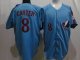 Baseball Jerseys montreal expos #8 carter 1982 m&n blue