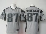 Nike New England Patriots #87 Rob Gronkowski Gray Gridiron Gray
