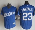 mlb jerseys los angeles dodgers #23 Gonzalez Blue New Cool Base