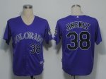 Baseball Jerseys colorado rockies #38 jimenez purple(cool base)