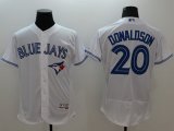 mlb toronto blue jays #20 josh donaldson majestic white flexbase authentic collection jerseys