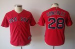 youth mlb boston red sox #28 gonzalez red cheap jerseys