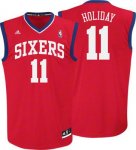nba philadelphia 76ers #11 holiday red cheap jerseys