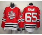 nhl chicago blackhawks #65 shaw red [new 2013 Stanley cup champi