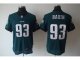 nike nfl philadelphia eagles #93 jason babin elite green jerseys