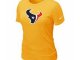 Women Houston Texans Yellow T-Shirts