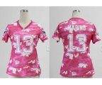 nike women nfl miami dolphins #13 marino pink [fashion camo]