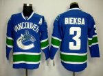 Hockey Jerseys vancouver canucks #3 bieksa blue[a patch]