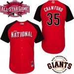 Giants #35 Brandon Crawford Red 2015 All-Star National League St