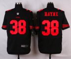 nike san francisco 49ers #38 hayne black elite jerseys [oranger