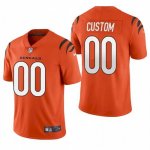 Men's Cincinnati Bengals Customized 2021 New Orange Vapor Untouchable Limited Stitched Jersey