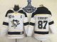 men nhl pittsburgh penguins #87 sidney crosby white sawyer hooded sweatshirt 2017 stanley cup finals champions stitched nhl jersey