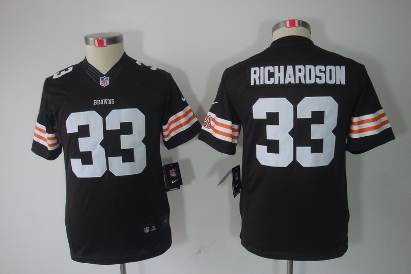 nike youth nfl cleveland browns #33 richardson brown [nike limit