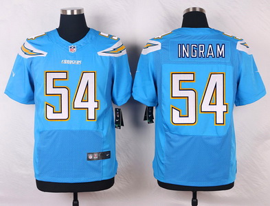 nike san diego chargers #54 ingram lt.blue elite jerseys
