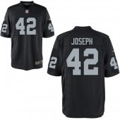 Youth Nike Raiders #42 Karl Joseph Black Team Color Stitched NFL Game Jersey