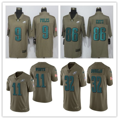 Football Philadelphia Eagles Olive Salute To Service Limited Jersey