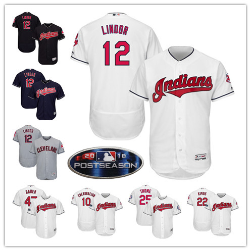 Baseball Cleveland Indians Stitched Flex Base Jersey and Cool Base Jersey