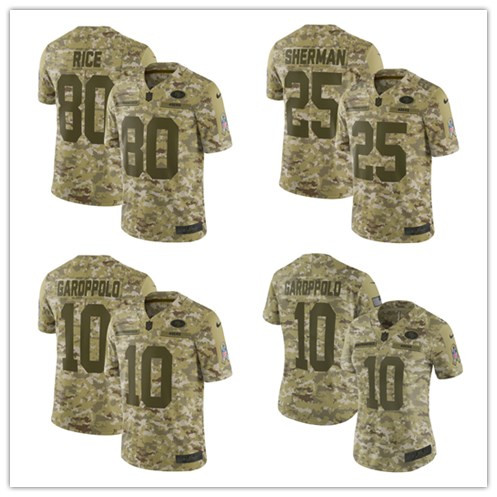 Football San Francisco 49ers Stitched Camo Salute to Service Limited ...