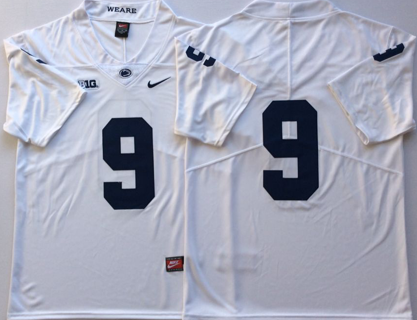 Men's Youth Penn State Nittany Lions White #9 Trace McSorley Colleges Jersey